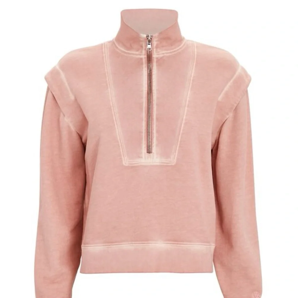 SOLD $248 VERONICA BEARD Dylan Zip Pullover Sweatshirt - Picture 2 of 5